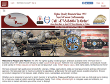 Tablet Screenshot of plaquesandpatches.com
